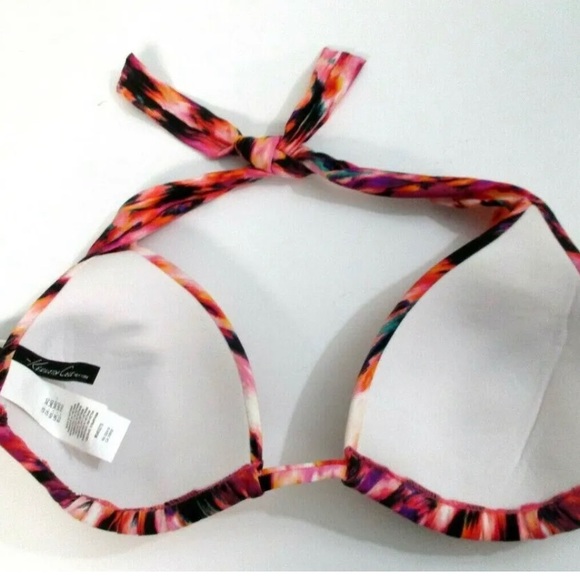 Kenneth Cole New York Triangle Hipster Bikini Top 34D - Picture 3 of 5